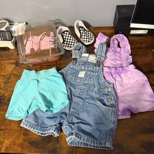 Clothing lot mixed brands baby girls size 0-3 months 5 pieces